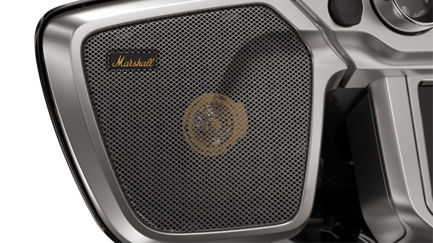 Installed Marshall speakers.