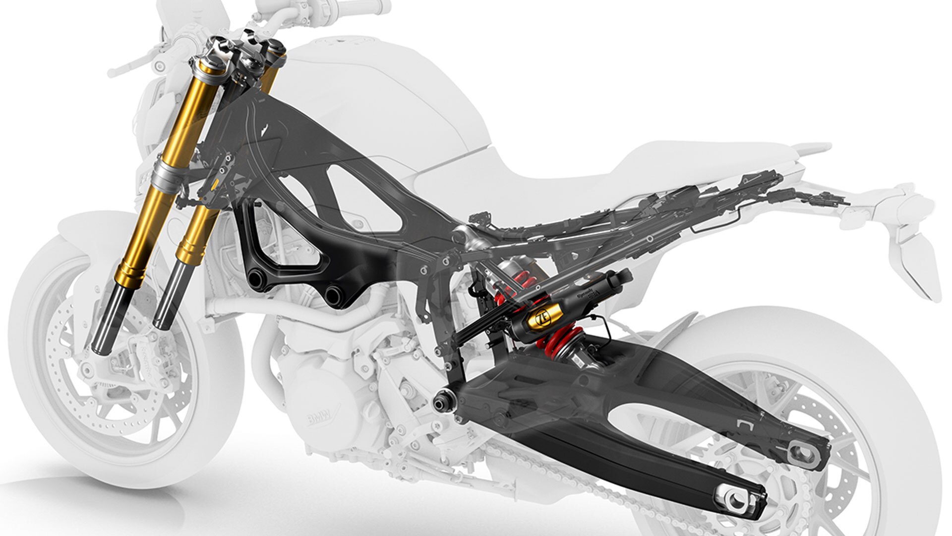 Châssis de la F 900 R.
